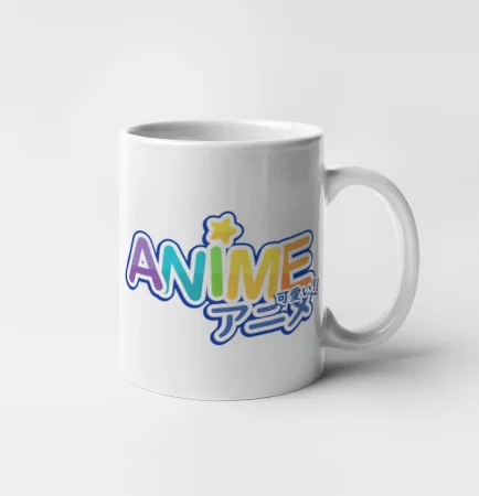 Anime nápis dúhový