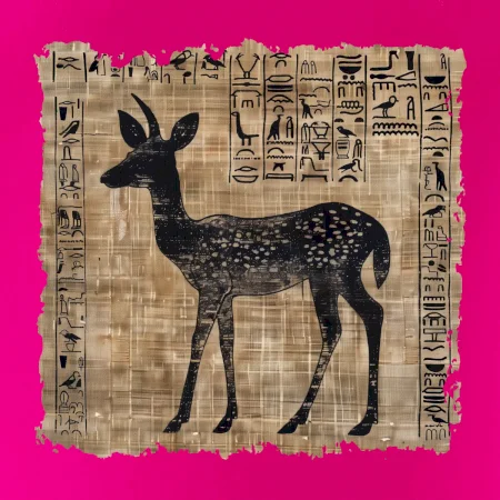 Egyptské hieroglyfy srnka