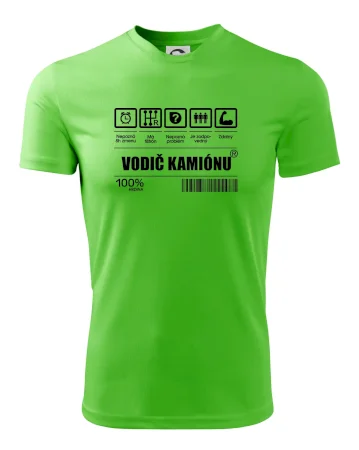 Čiarový kód - Vodič kamiónu