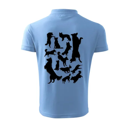 Border kólia siluety