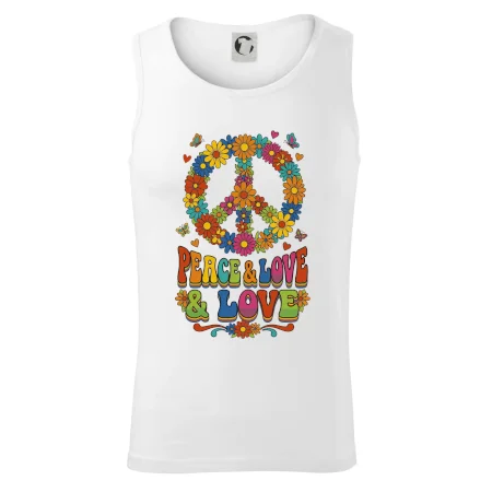 Peace and love - na výšku s květy