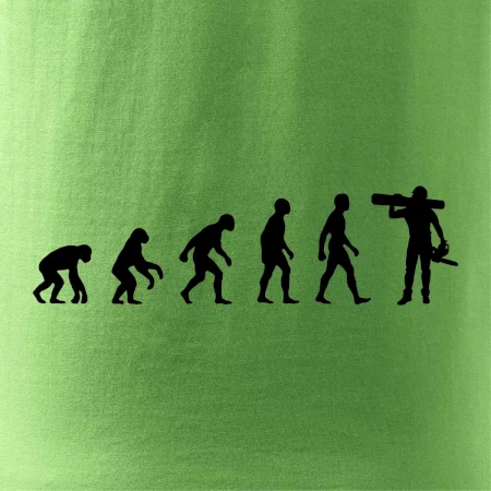 Evolúcia drevorubač - píla a kmeň