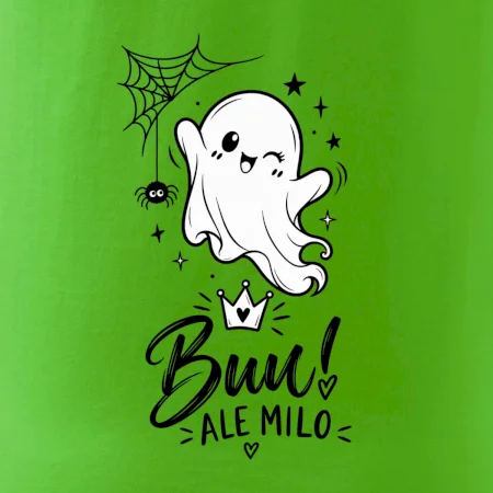 Buu ale milo - roztomilý duch čiernobiely