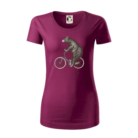 Medveď na bicykli