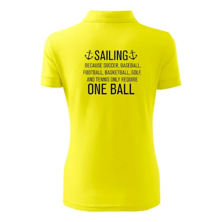 Sailing beacause one ball