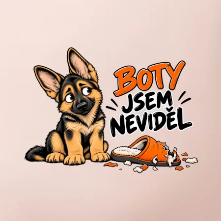 Boty jsem neviděl - štěně vlčáka