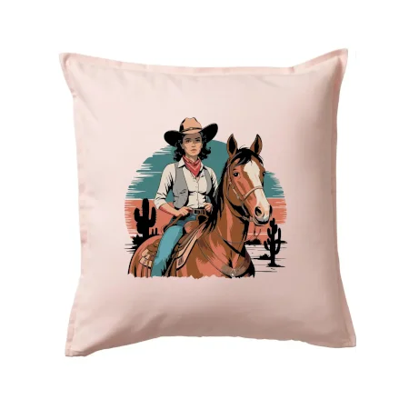 Cowgirl vintage na koni