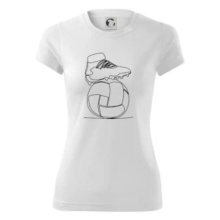 Futbalová lopta kopačka jedným ťahom