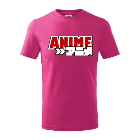 Anime nápis červený