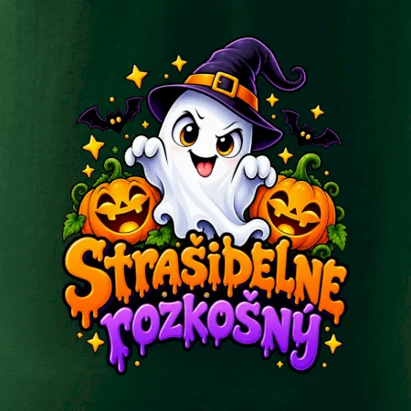 Strašidelne rozkošný duch s tekvicami