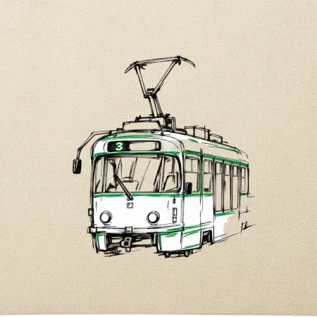 T3R SLF minimalistická kresba jedním tahem