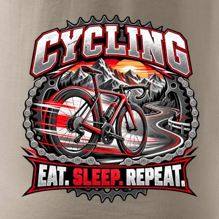 Bicykel medzi horami eat sleep repeat