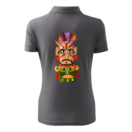 Mayová maska s perím