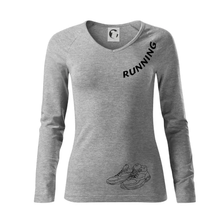 Running nápis šikmo