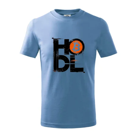 Hodl velký nápis a logo BTC