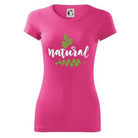 Natural - nápis v listoch