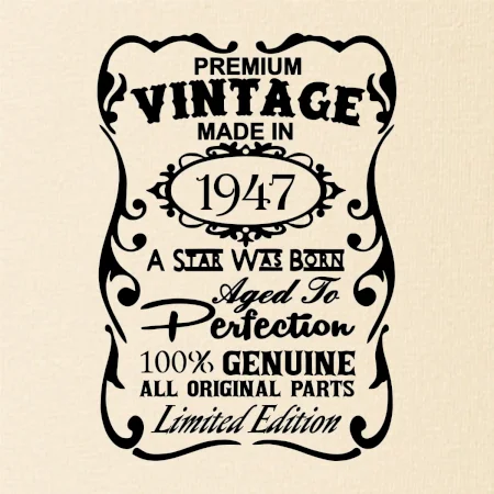 Vintage Etiketa - 1947