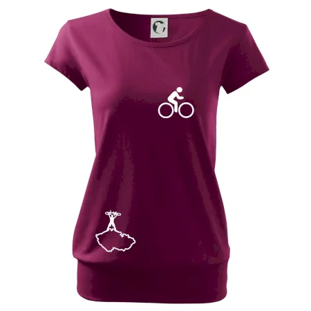 Mapa ČR + kolo na prsu