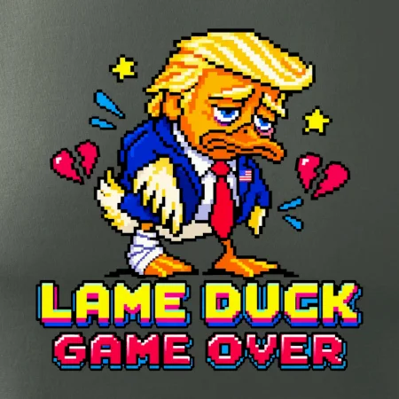 Trump lame duck pixel art game over