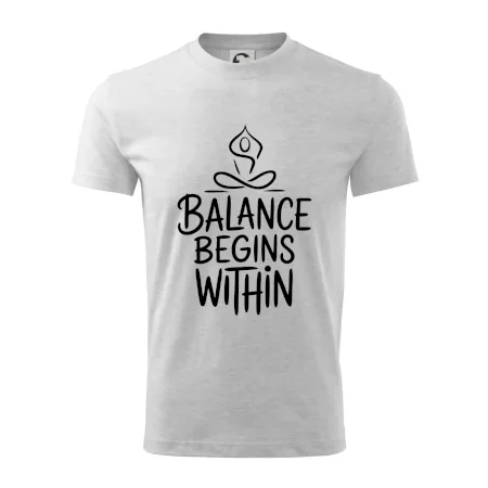 Balance begins within nápis
