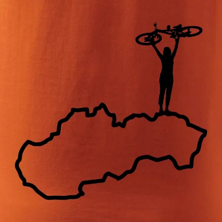 Mapa Slovenska - cyklista