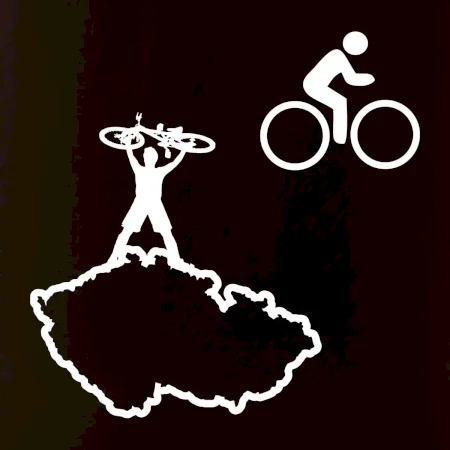 Mapa ČR + kolo na prsu