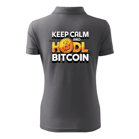 3D nápis Keep Calm and HODL Bitcoin