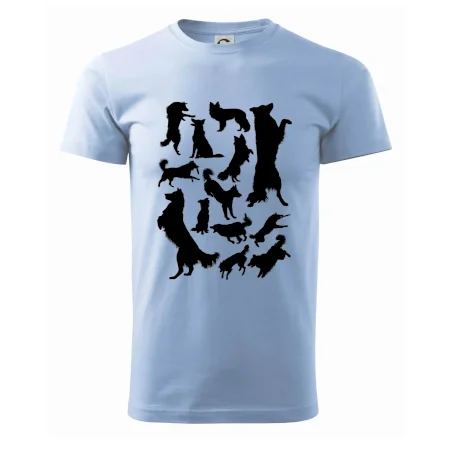 Border kólia siluety