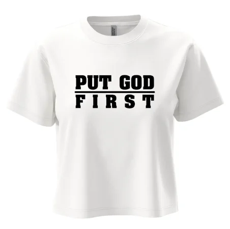 Put God first hrubý nápis