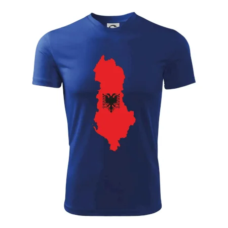 Albánsko mapa a znak