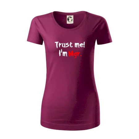 Trust me I´m  Mgr. / Ver mi som Magister.