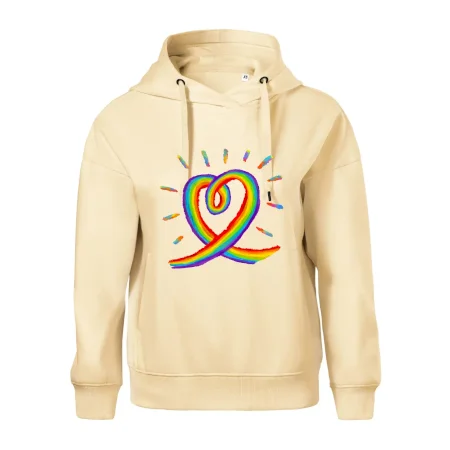 Srdce pride dúha kreslená