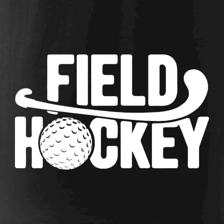 Field hockey loptička a nápis