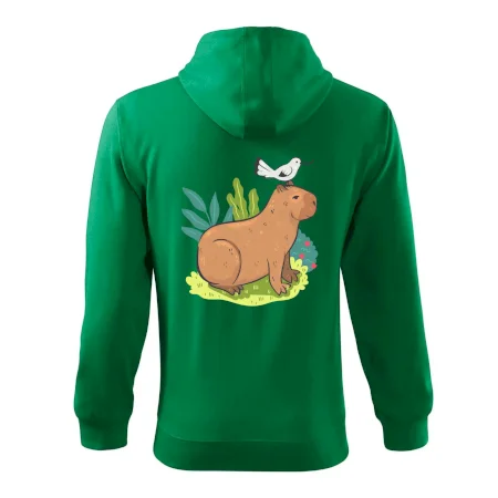 Kapybara a vtáčik