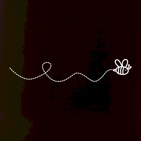 Dráha letu včely - vlnovka