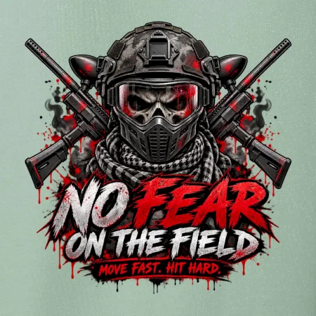 Lebka bojovníka – No Fear paintball