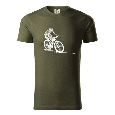 MTB kreslený cyklista