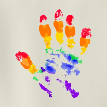 LGBT hand print