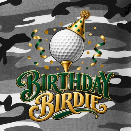 Narozeninové birdie s golfovým míčkem