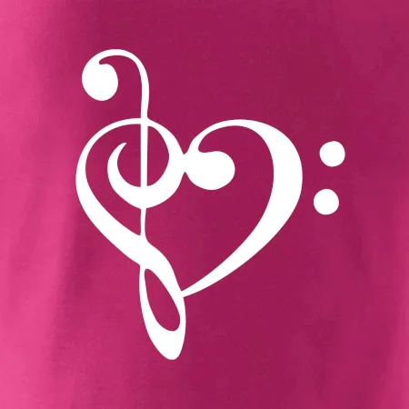 Husľový kľúč srdce