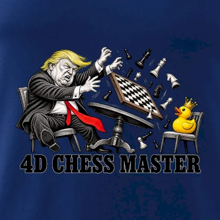Donald Trump prohrává šachy s kachnou