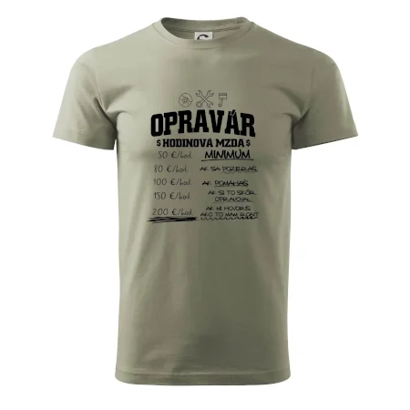 Hodinová mzda - opravár