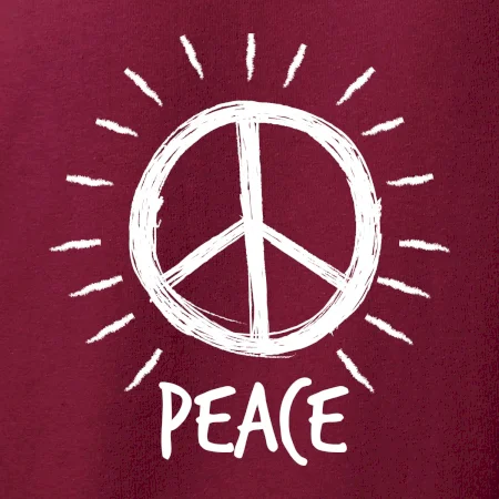 Peace symbol čiernobiely