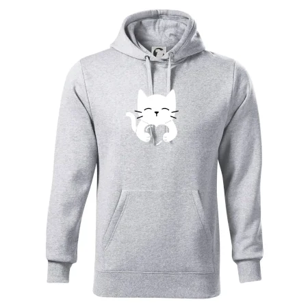 Mačka drží srdce