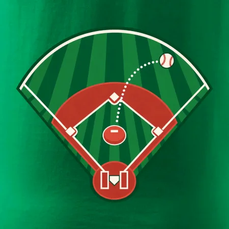 Baseballové hřiště z ptačí perspektivy