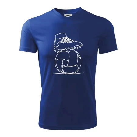 Futbalová lopta kopačka jedným ťahom