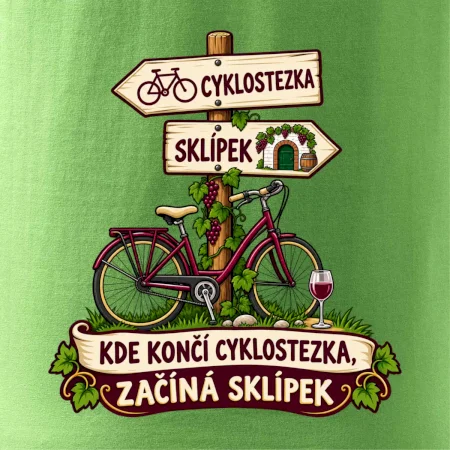 Kde končí cyklostezka, začíná sklípek