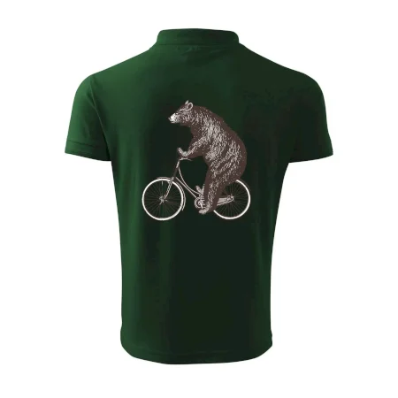Medveď na bicykli