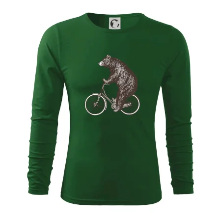 Medveď na bicykli