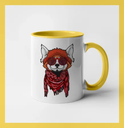 Červená panda hipster